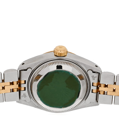 Rolex Stainless Steel 18K Yellow Gold Diamond 26mm Oyster Perpetual Datejust Watch Champagne 69173 4 of 4