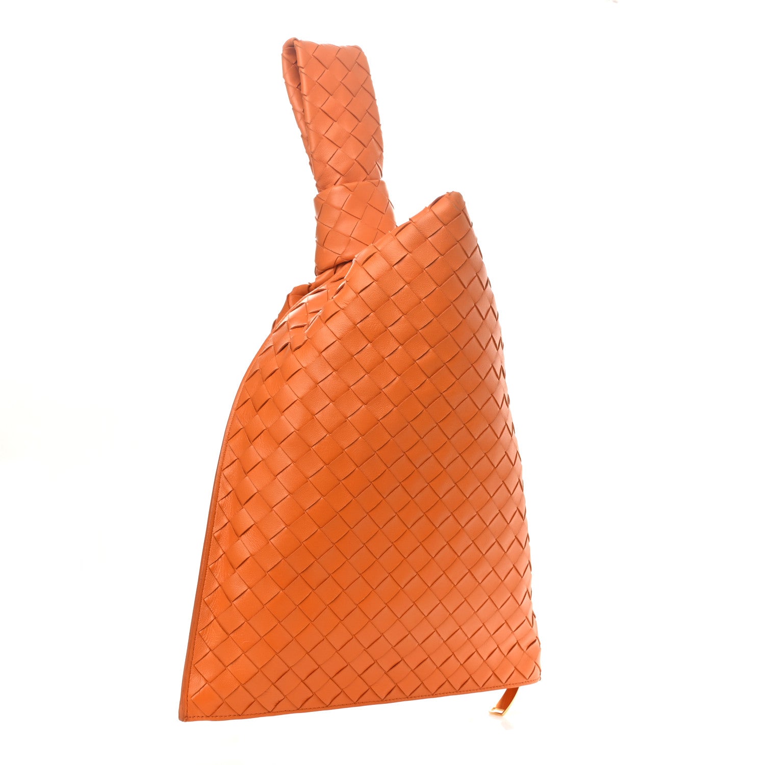 Bottega Veneta Nappa Intrecciato BV Twist Orange 3 of 10