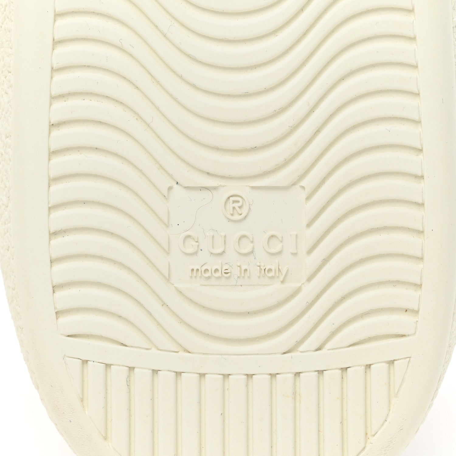 Gucci Miro Soft Calfskin Laminated Ayers Web Bee Embroidered Mens Ace Sneakers 10.5 White Red Flame Green 7 of 10