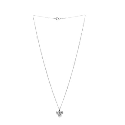 Tiffany Platinum Diamond Petal Flower Necklace 2 of 6