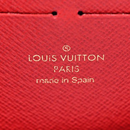 Louis Vuitton Damier Ebene Clemence Wallet Cherry 6 of 8