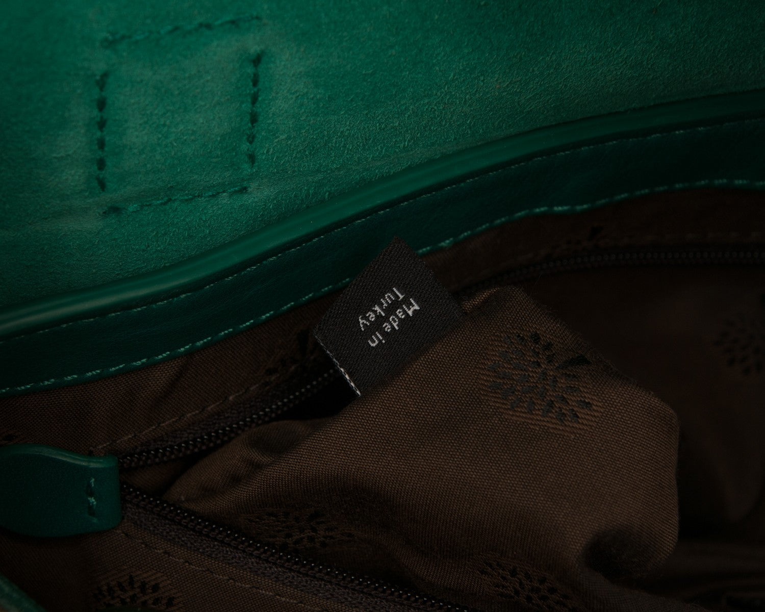 Mulberry Micrograin Calfskin Lizard Printed Medium Alexa Emerald 9 of 10