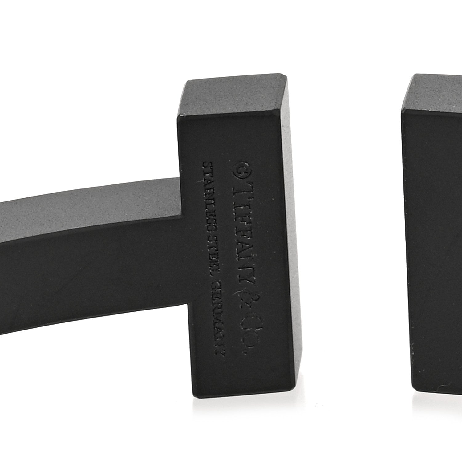 Tiffany Black-Coated Stainless Steel T Square Bracelet 3 of 4