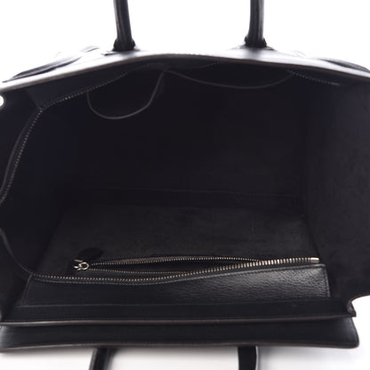 Celine Drummed Calfskin Mini Luggage Black 5 of 6