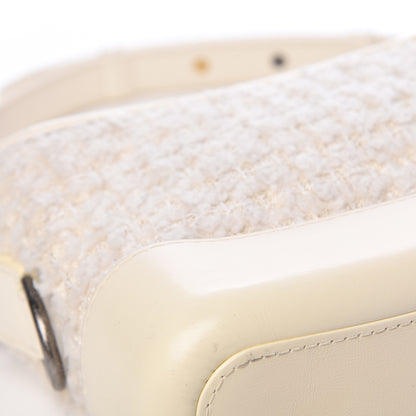 Chanel Tweed Calfskin Quilted Small Gabrielle Hobo Ivory 9 of 13