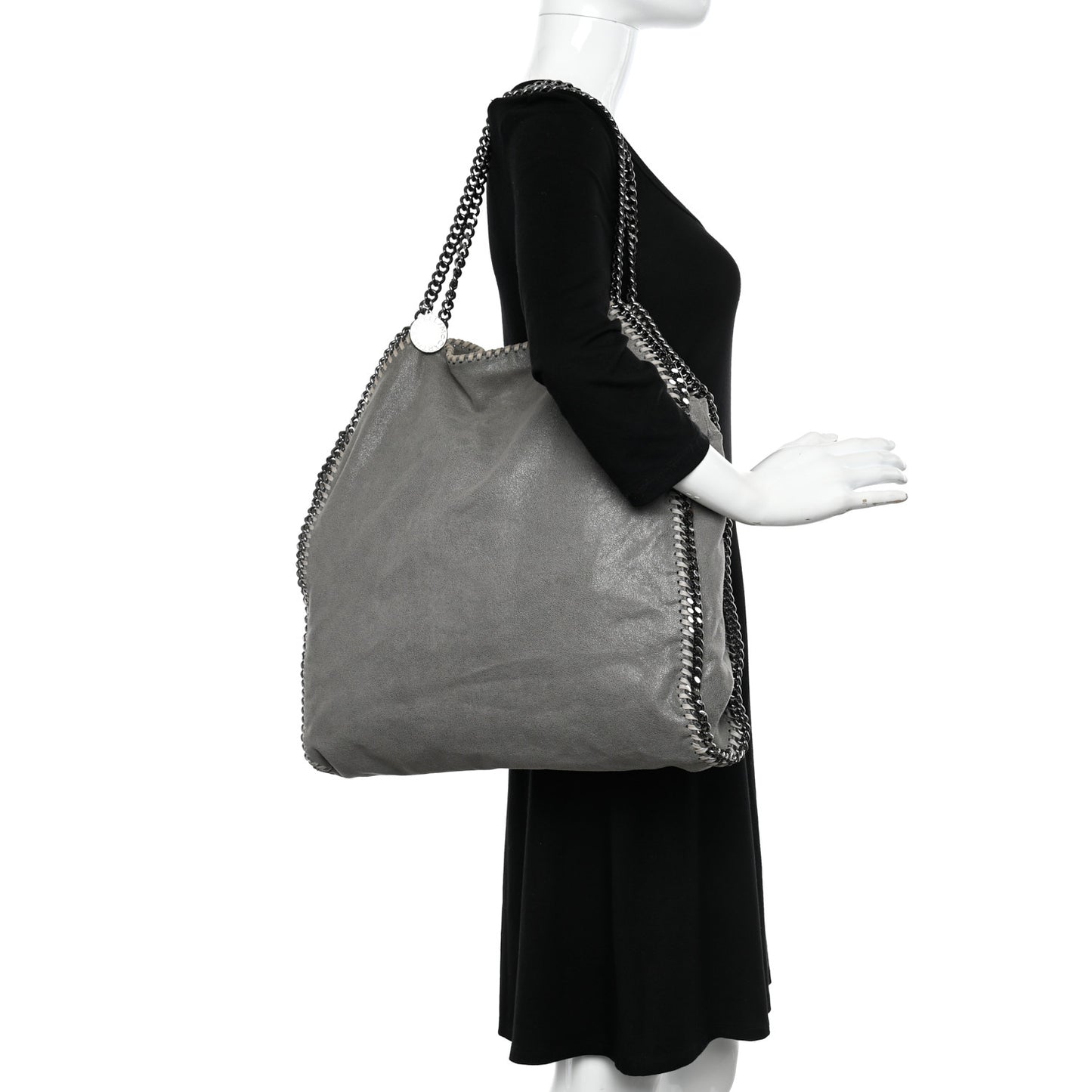 Shaggy Deer Falabella Tote Light Grey