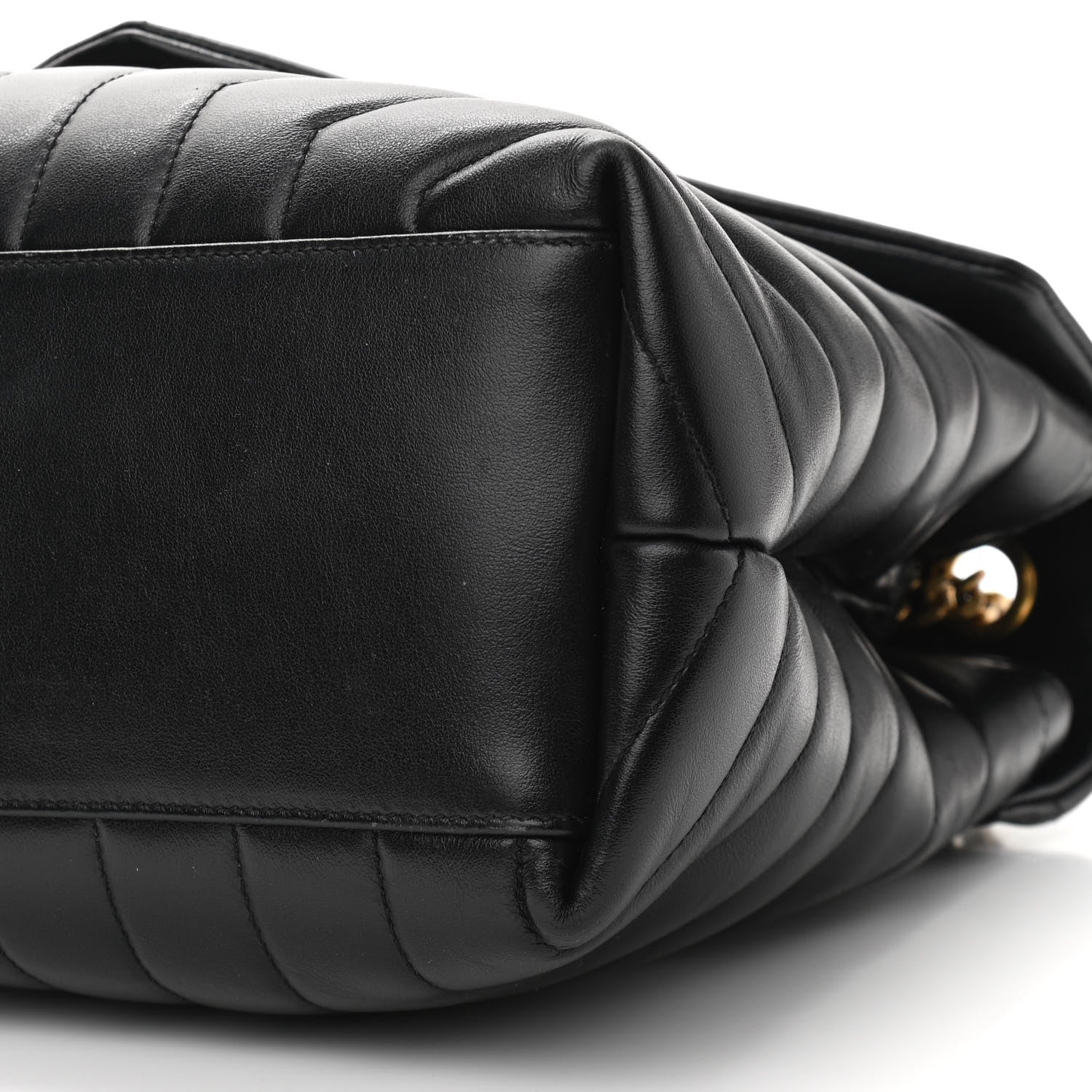 Saint Laurent Calfskin Y Quilted Monogram Medium Loulou Chain Satchel Black 11 of 15