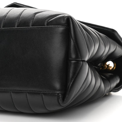 Saint Laurent Calfskin Y Quilted Monogram Medium Loulou Chain Satchel Black 11 of 15