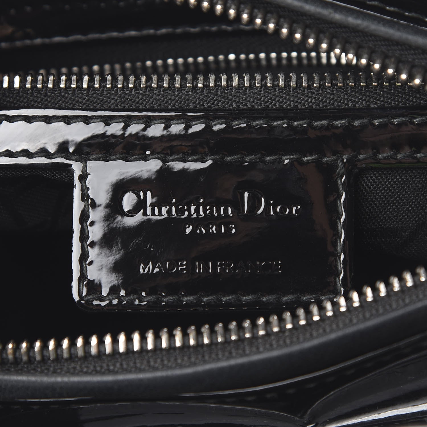 Christian Dior Patent Cannage Medium Lady Dior Black 5 of 13