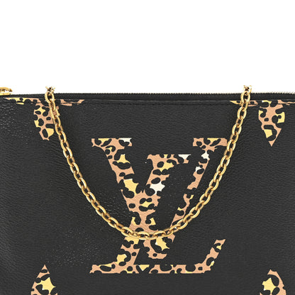Louis Vuitton Monogram Giant Jungle Pochette Double Zip Black 8 of 10