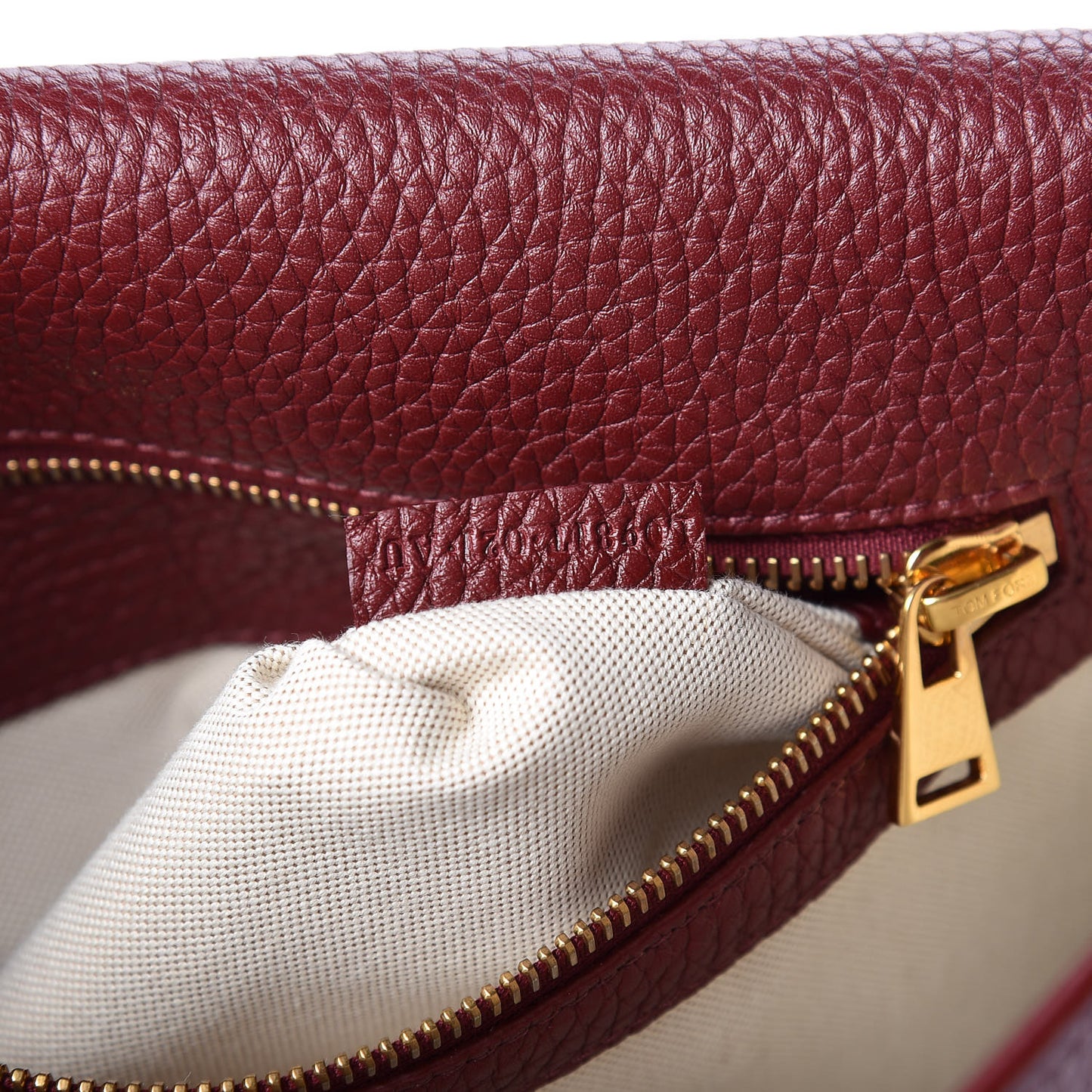 Calfskin Large T Clasp Tara Crossbody Bag Cabernet