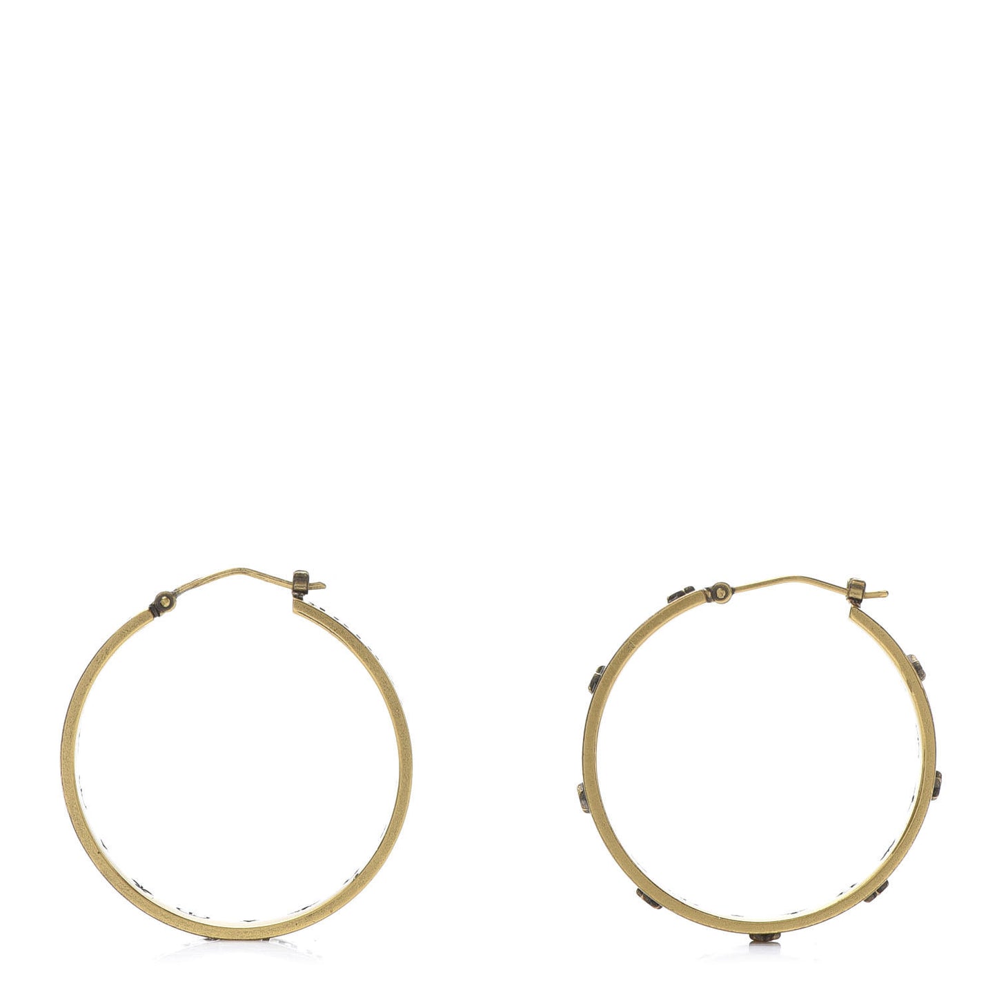 Metal J'adior Medium Hoop Earrings Antique Gold