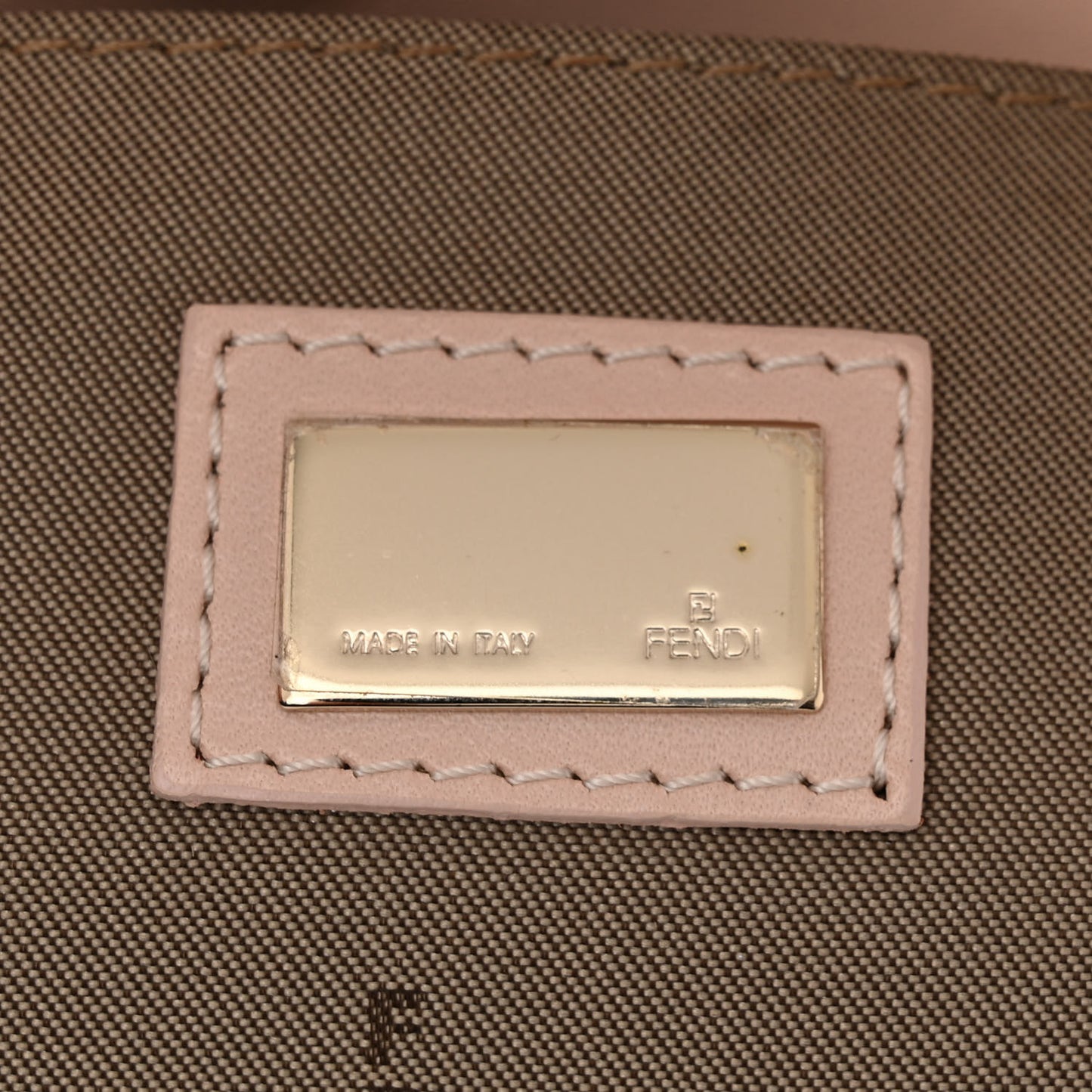 Raffia Mini Mama Baguette Beige Pink