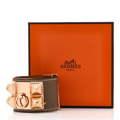 Hermes Swift Collier de Chien CDC Bracelet T1 Etoupe 7 of 7