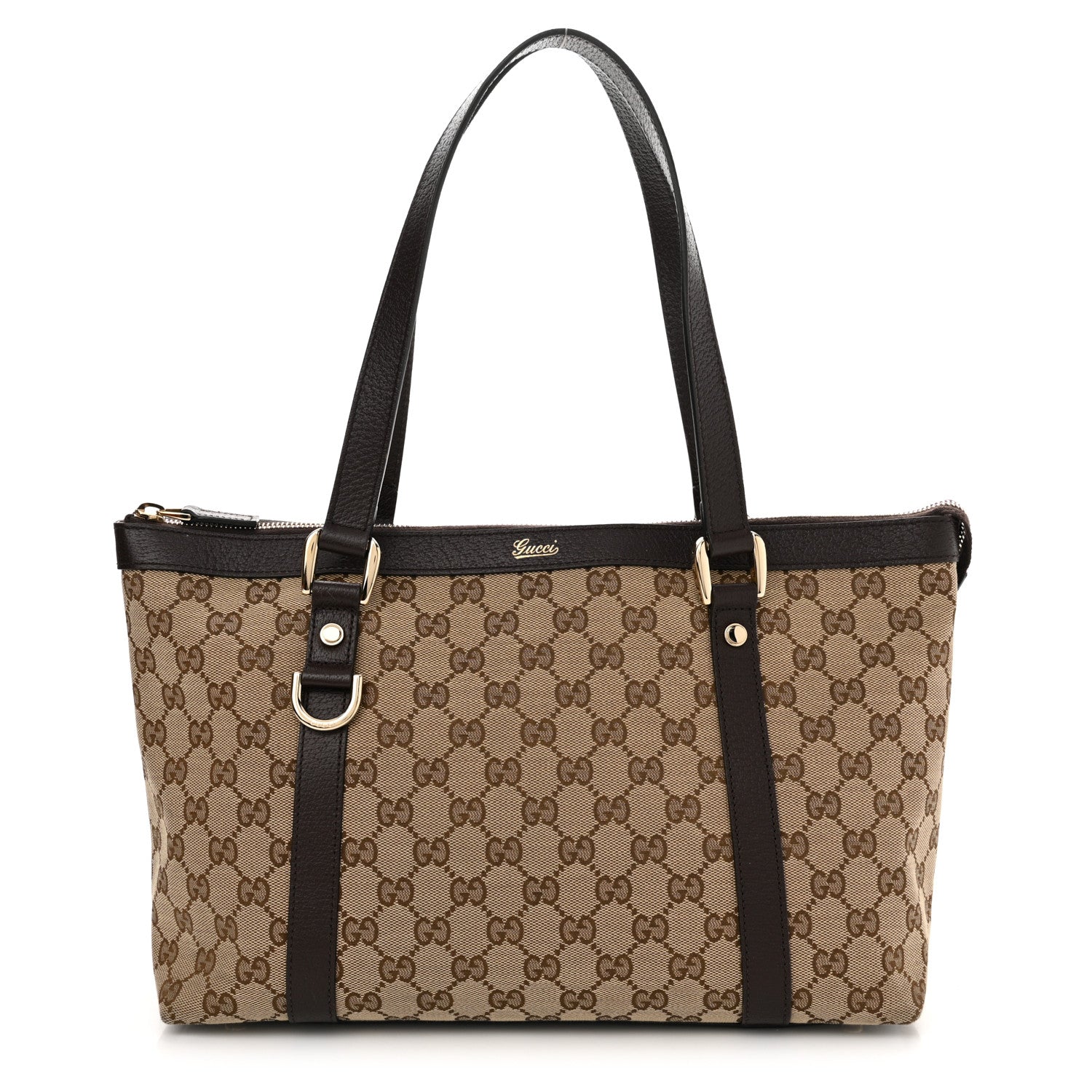 Gucci Monogram Medium Abbey Tote Brown 1 of 14