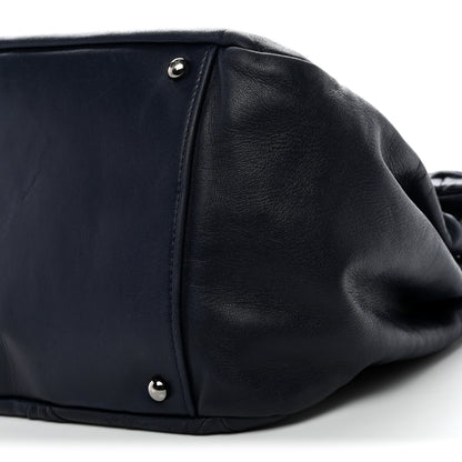 Chanel Lambskin Quilted Soft Squares Origami Accordion Flap Navy 10 of 10