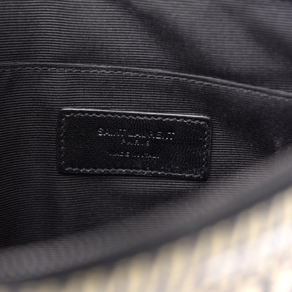 Saint Laurent Grain de Poudre Skeleton Print Zipped Tablet Holder Black 6 of 12