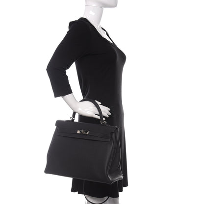 Hermes Togo Kelly Retourne 35 Bleu Nuit 3 of 11