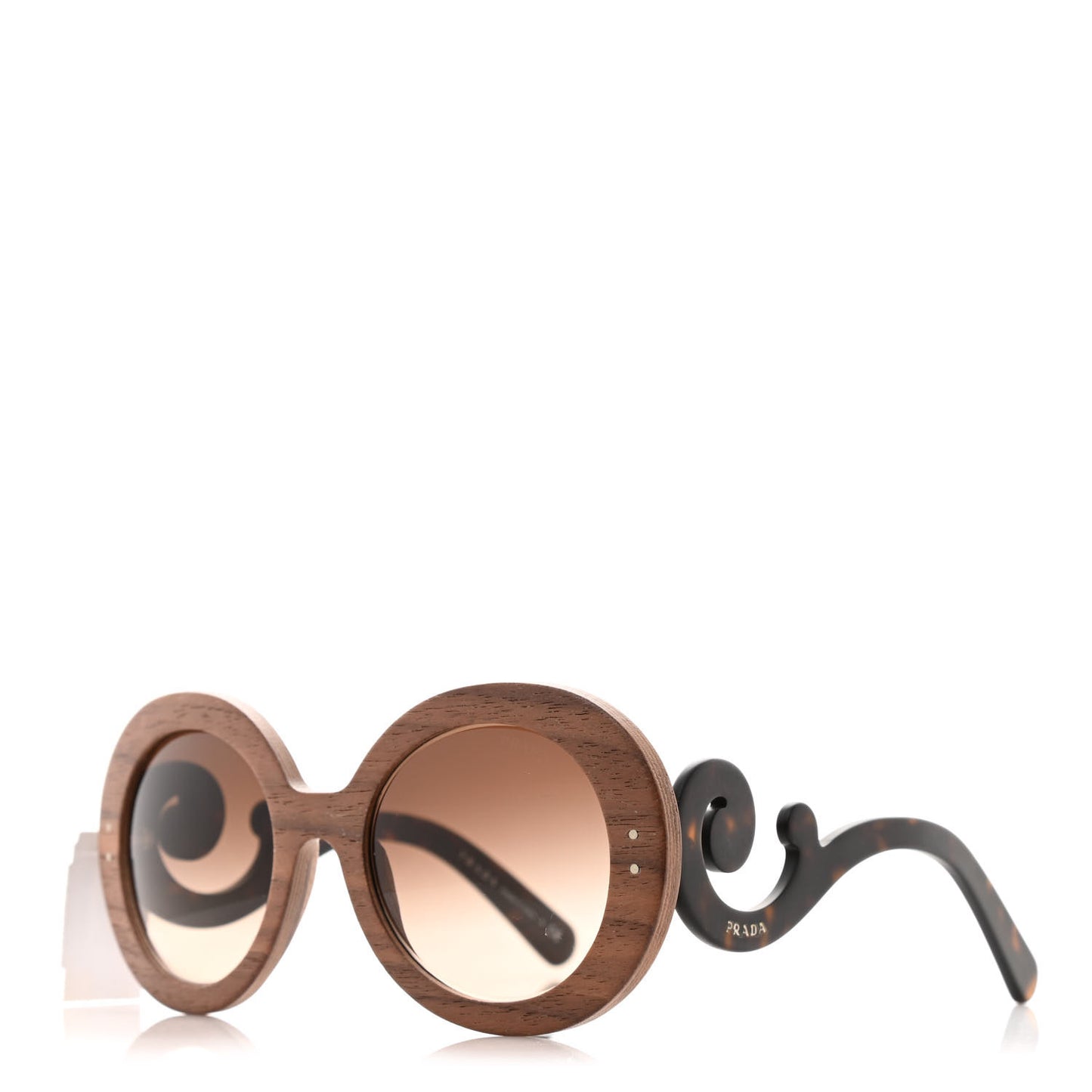 Wooden Baroque Sunglasses SPR 27R Nut Canaletto