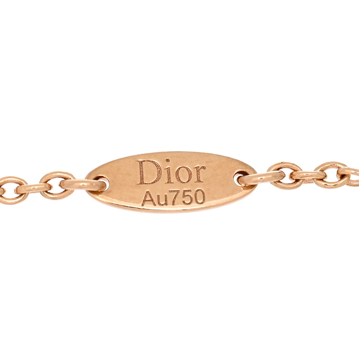 Christian Dior 18K Rose Gold Diamond Black Onyx Rose Des Vents Bracelet 3 of 3