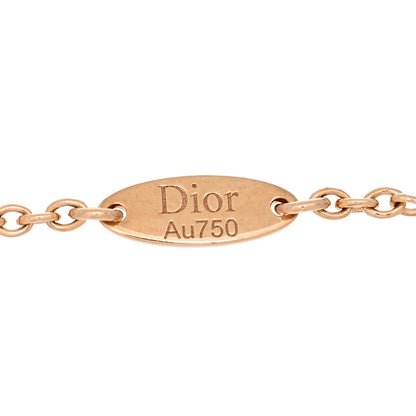 Christian Dior 18K Rose Gold Diamond Black Onyx Rose Des Vents Bracelet 3 of 3