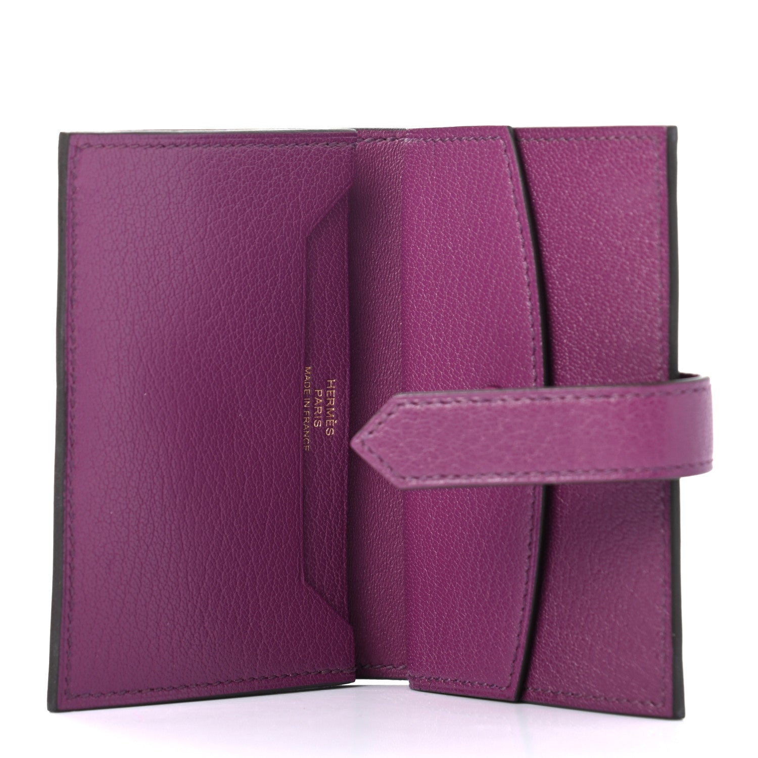 Hermes Chevre Mysore Mini Bearn Wallet Anemone 5 of 7