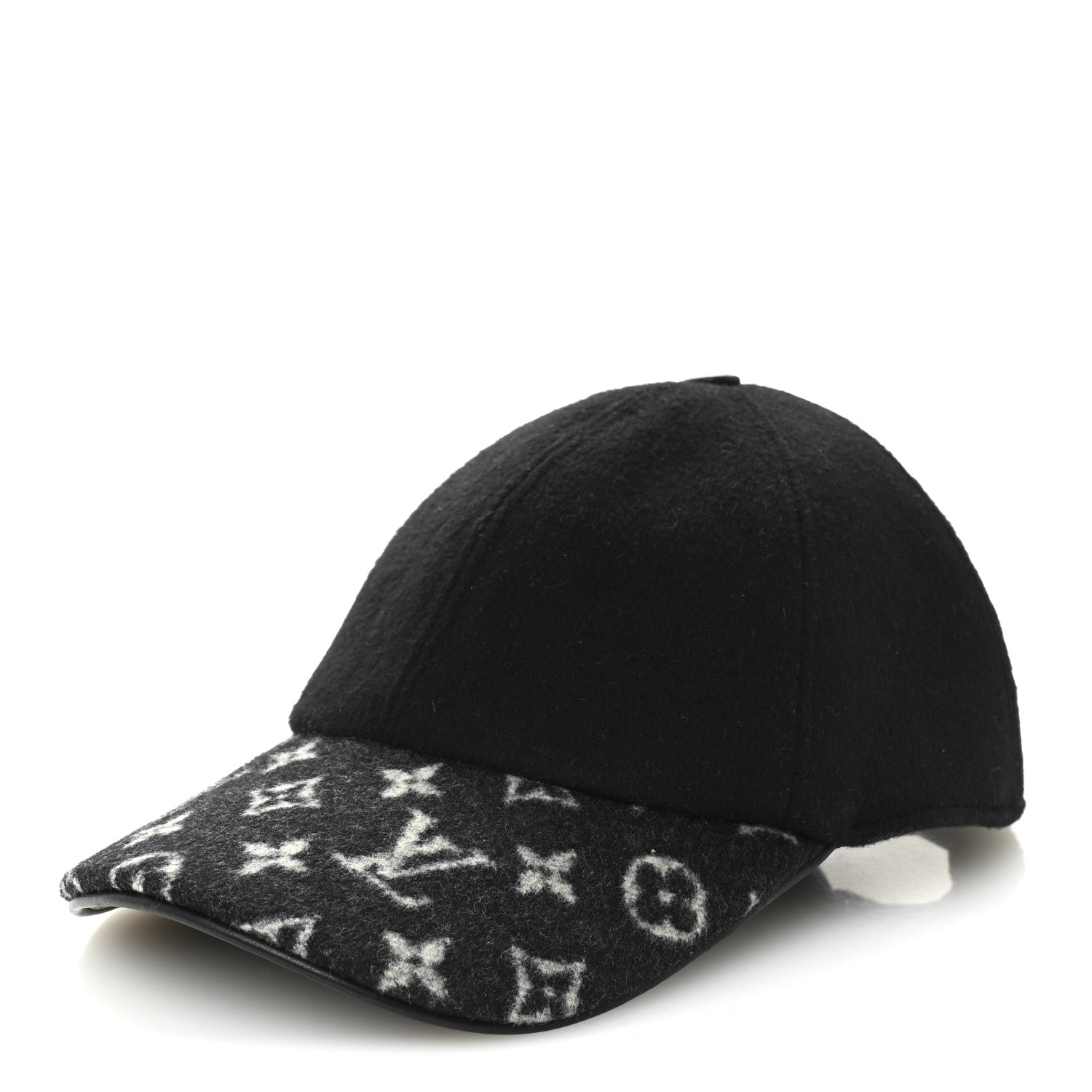 Louis Vuitton Wool Silk Monogram Endless Cap L Black 1 of 9