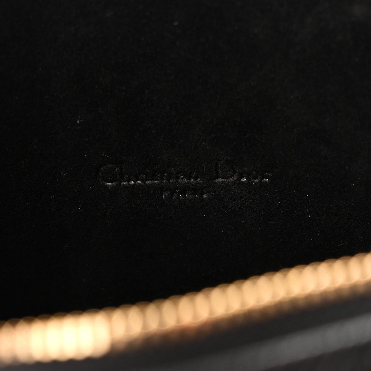 Grained Calfskin Caro Double Pouch Black