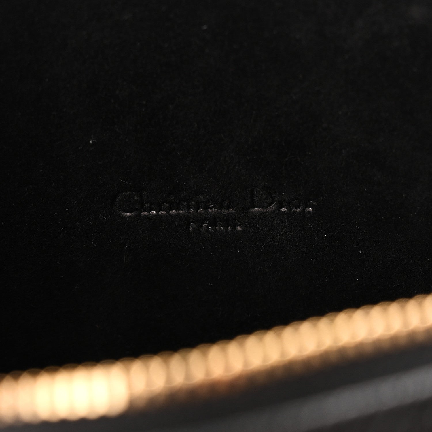 Christian Dior Grained Calfskin Caro Double Pouch Black 6 of 10