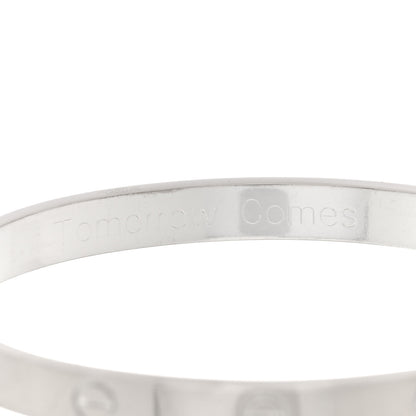 Cartier 18K White Gold LOVE Bracelet 18 8 of 9