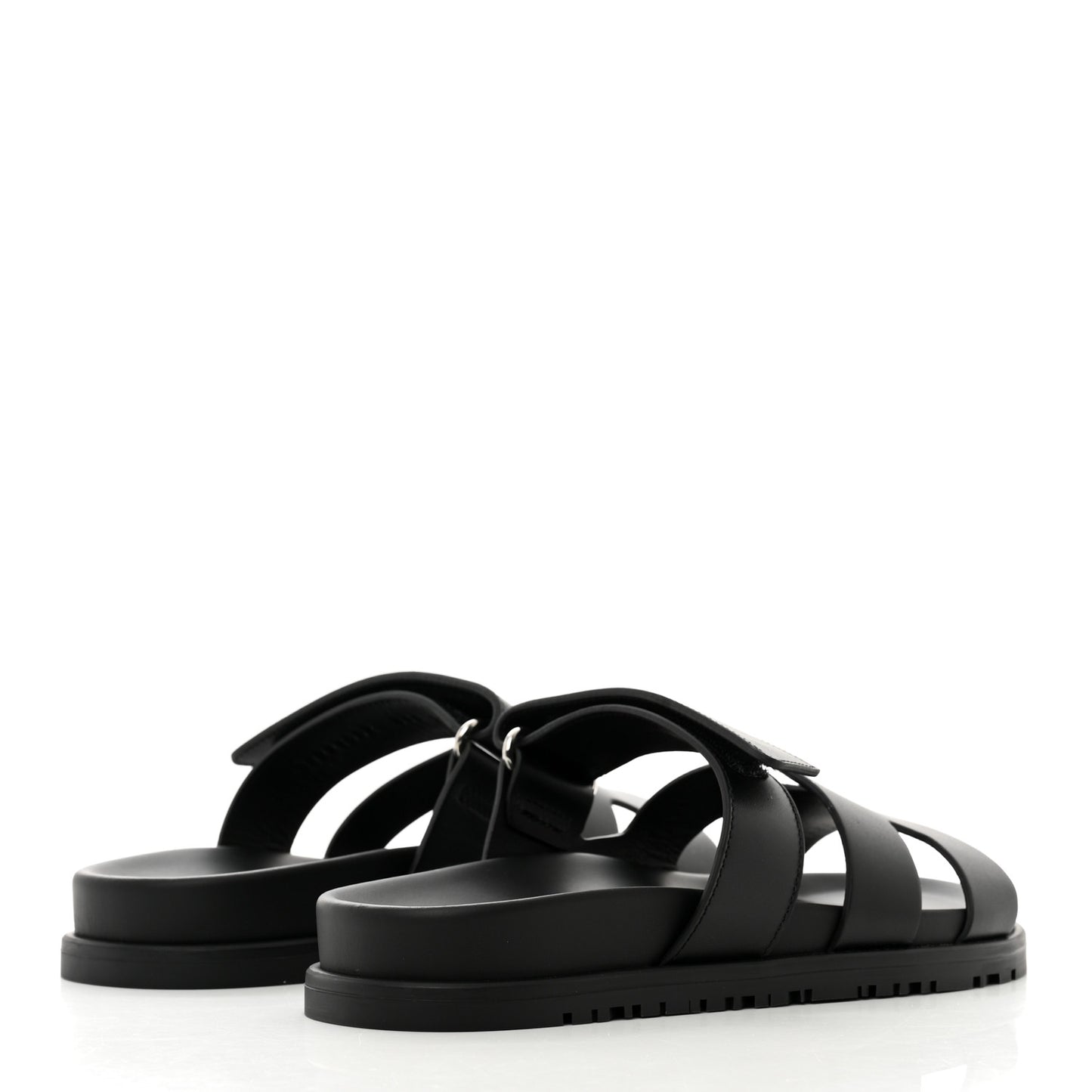 Calfskin Womens Chypre Sandals 35.5 Black