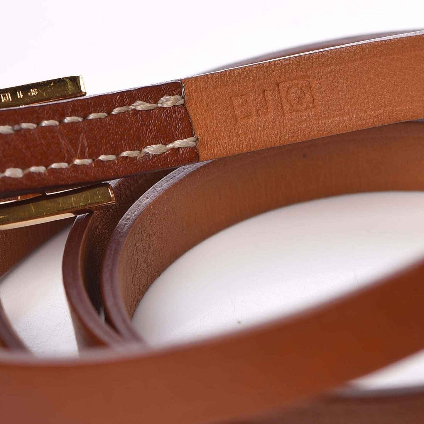 Barenia Hapi 3 MM Triple Tour Bracelet Fauve