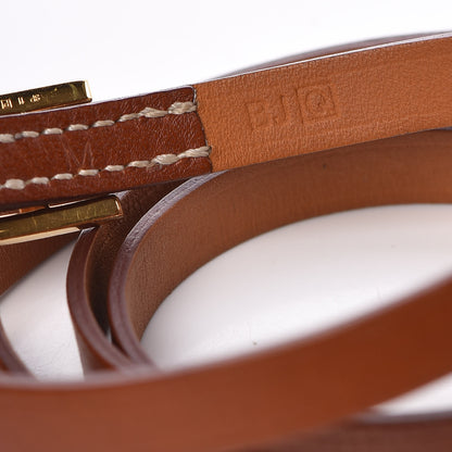 Hermes Barenia Hapi 3 MM Triple Tour Bracelet Fauve 4 of 7