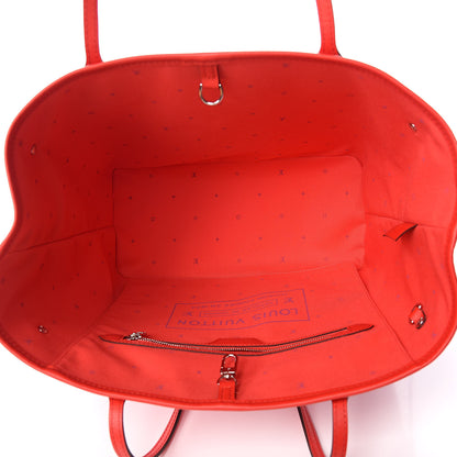 Louis Vuitton Monogram Escale Neverfull MM Rouge 7 of 12