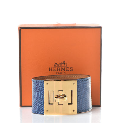 Hermes Lizard Kelly Dog Cuff Mykonos 7 of 7