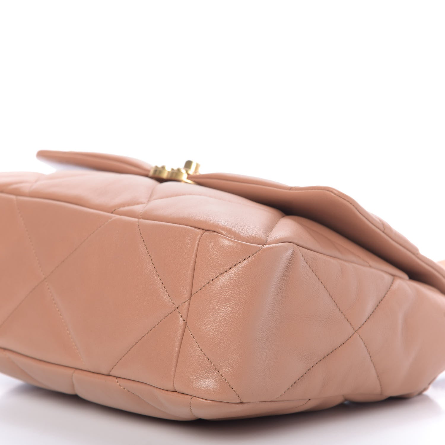 Chanel Lambskin Quilted Large 19 Flap Brown 7 of 10