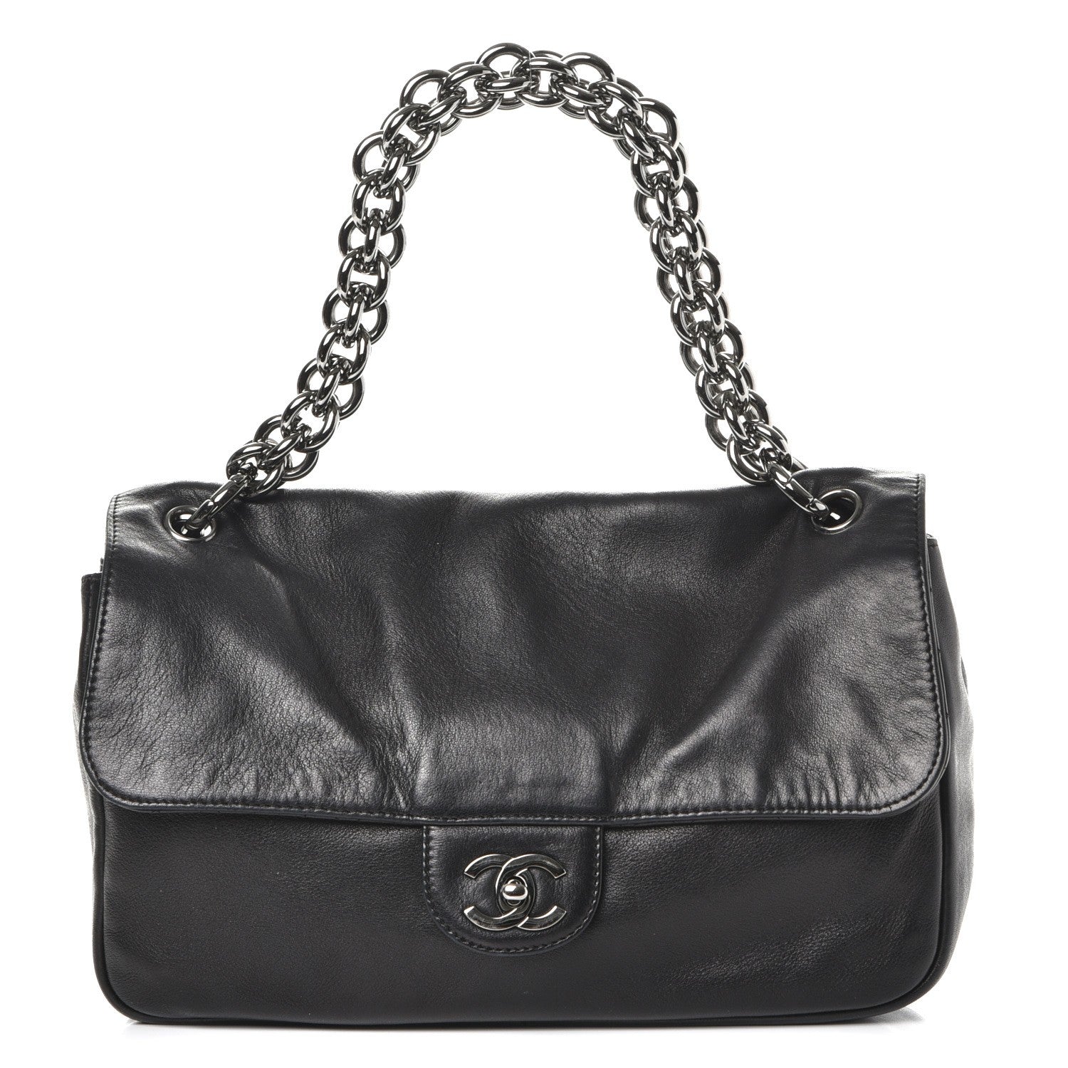 Chanel Lambskin Medium Soft and Chain Flap Black 1 of 7
