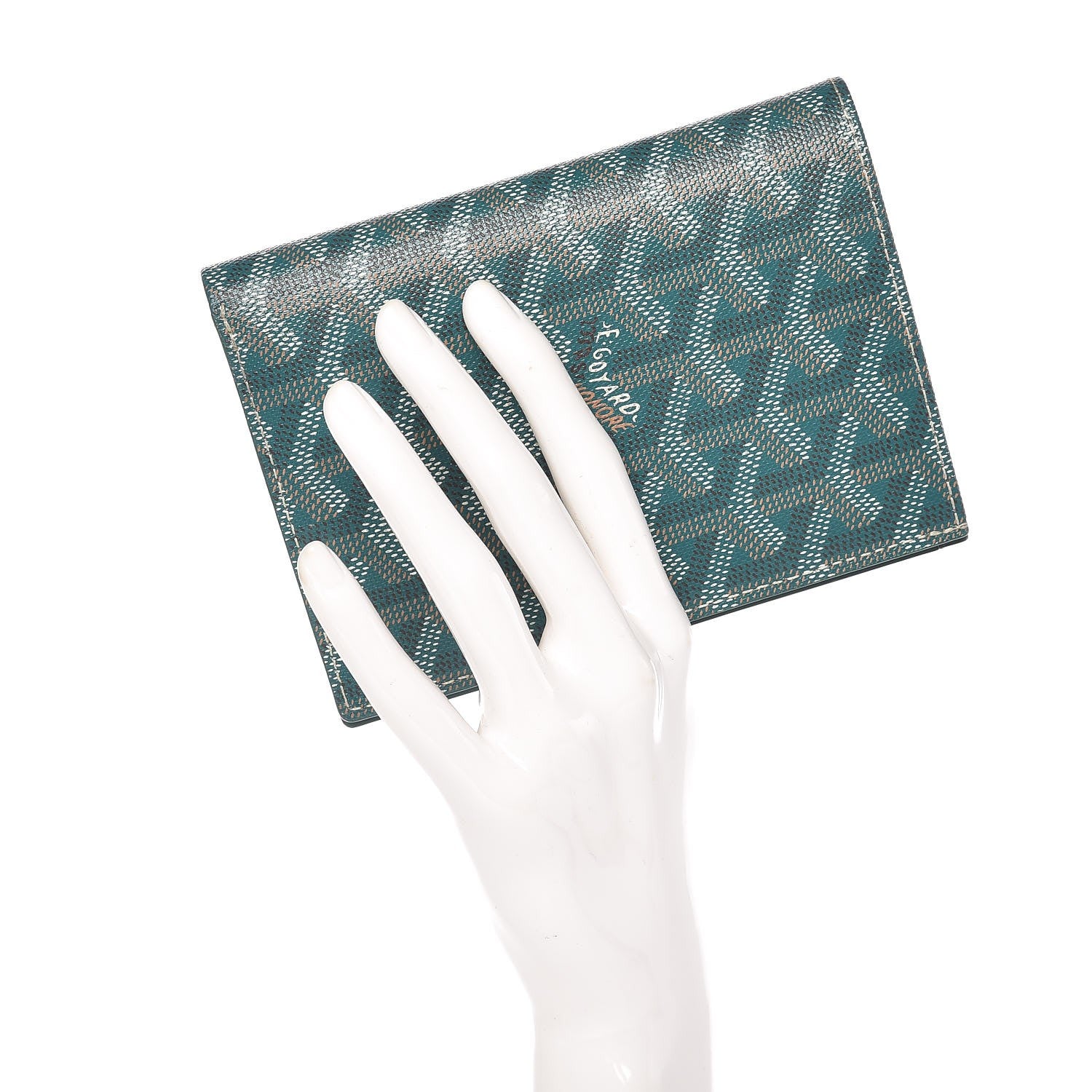 Goyard Chevron Bifold Wallet Green 2 of 7