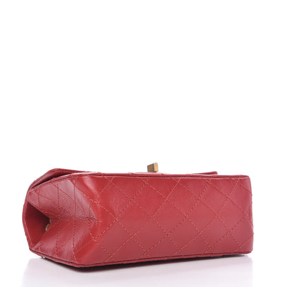 Chanel Aged Calfskin Quilted 2.55 Reissue Mini Flap Red 4 of 11