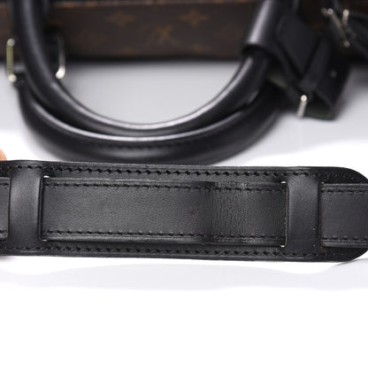 Louis Vuitton Monogram Macassar Keepall Bandouliere 55 12 of 15