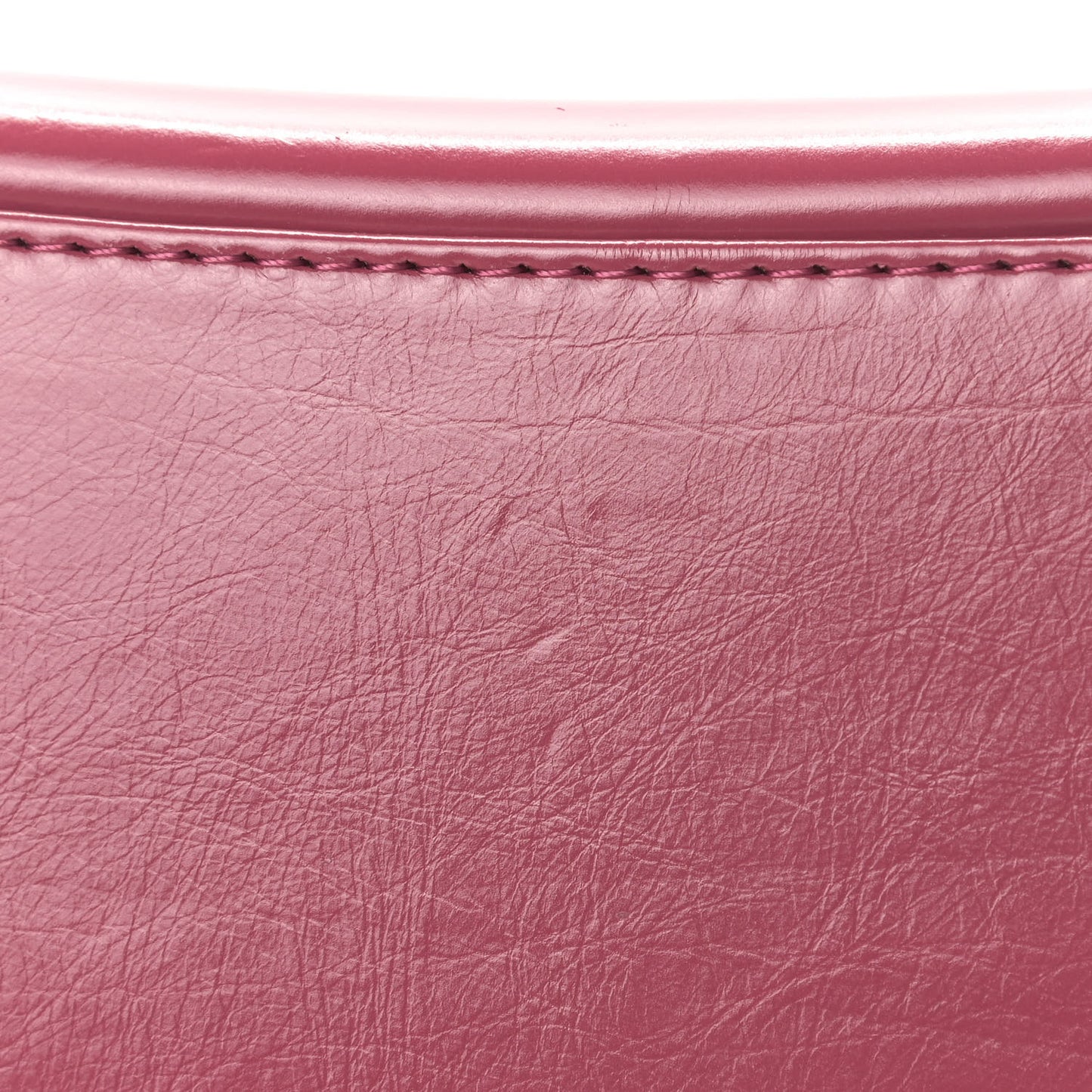 Aged Calfskin Quilted Small Gabrielle Backpack Dark Pink