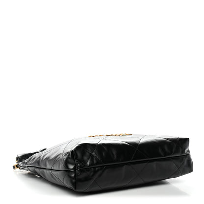 Chanel Shiny Calfskin Quilted Small Chanel 22 Black 5 of 11