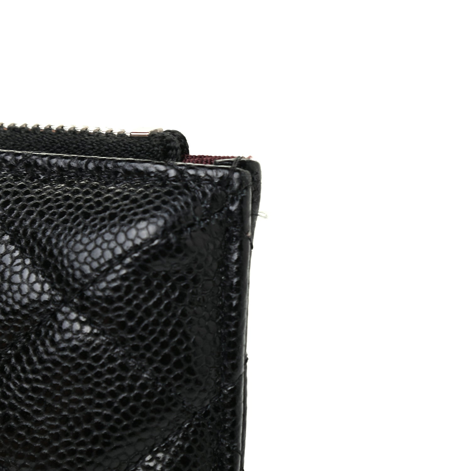 Chanel Caviar Quilted Classic Flat Wallet Pouch Black 8 of 8