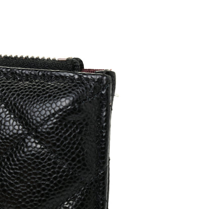 Chanel Caviar Quilted Classic Flat Wallet Pouch Black 8 of 8