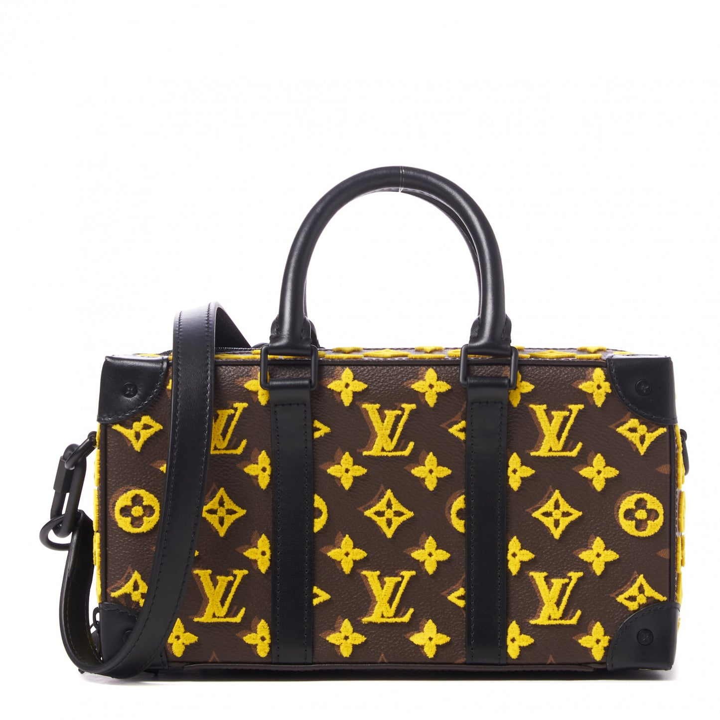 Monogram Tuffetage Speedy Trunk Jaune
