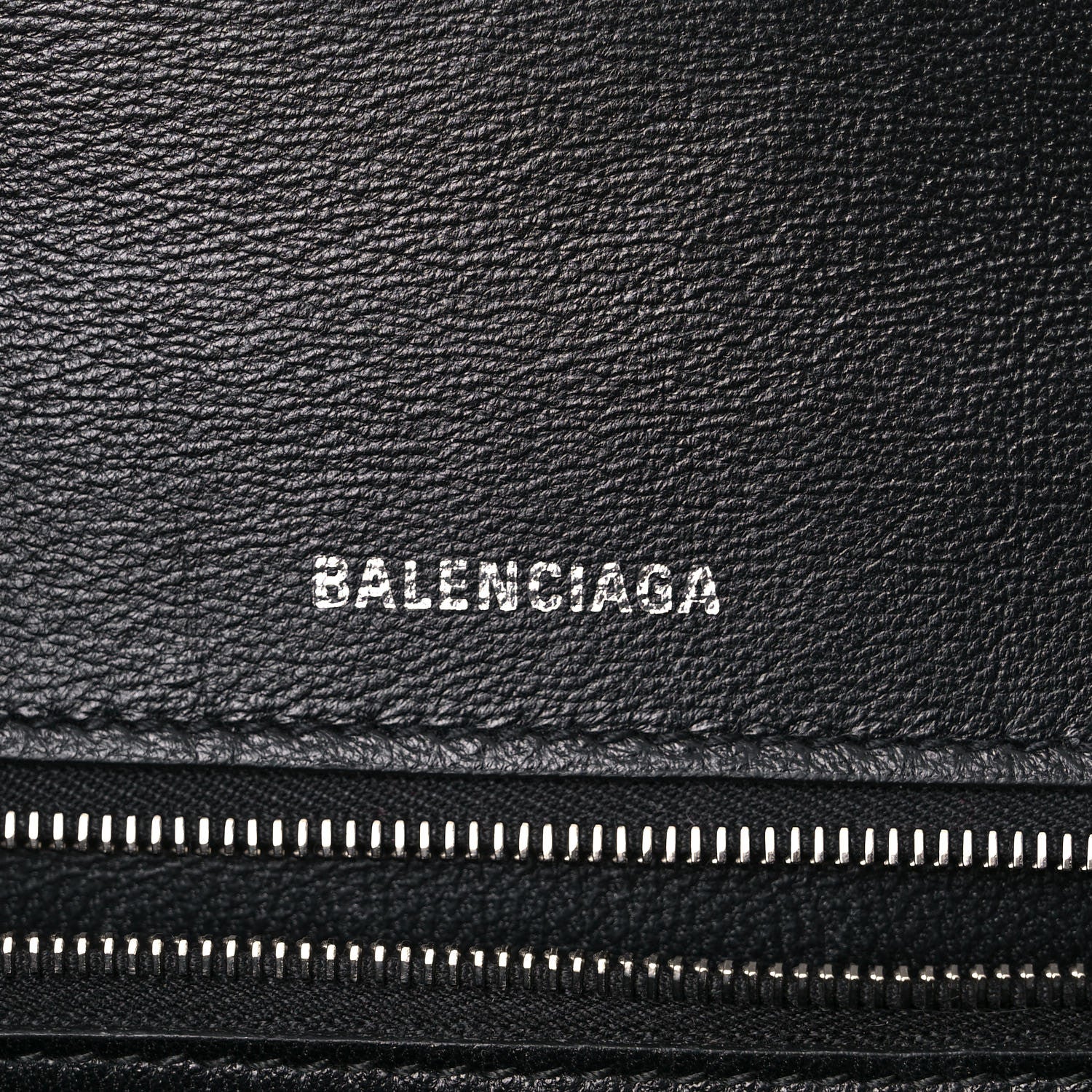 Balenciaga Grained Calfskin Medium Hourglass Top Handle Bag Black 6 of 17