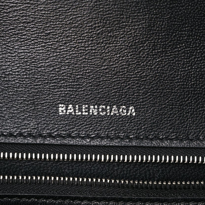 Balenciaga Grained Calfskin Medium Hourglass Top Handle Bag Black 6 of 17