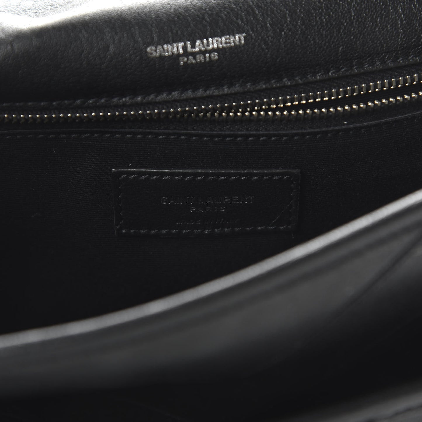 Calfskin Matelasse Monogram Microstud Medium Niki Chain Satchel Black