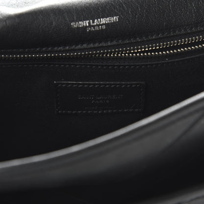 Saint Laurent Calfskin Matelasse Monogram Microstud Medium Niki Chain Satchel Black 9 of 10