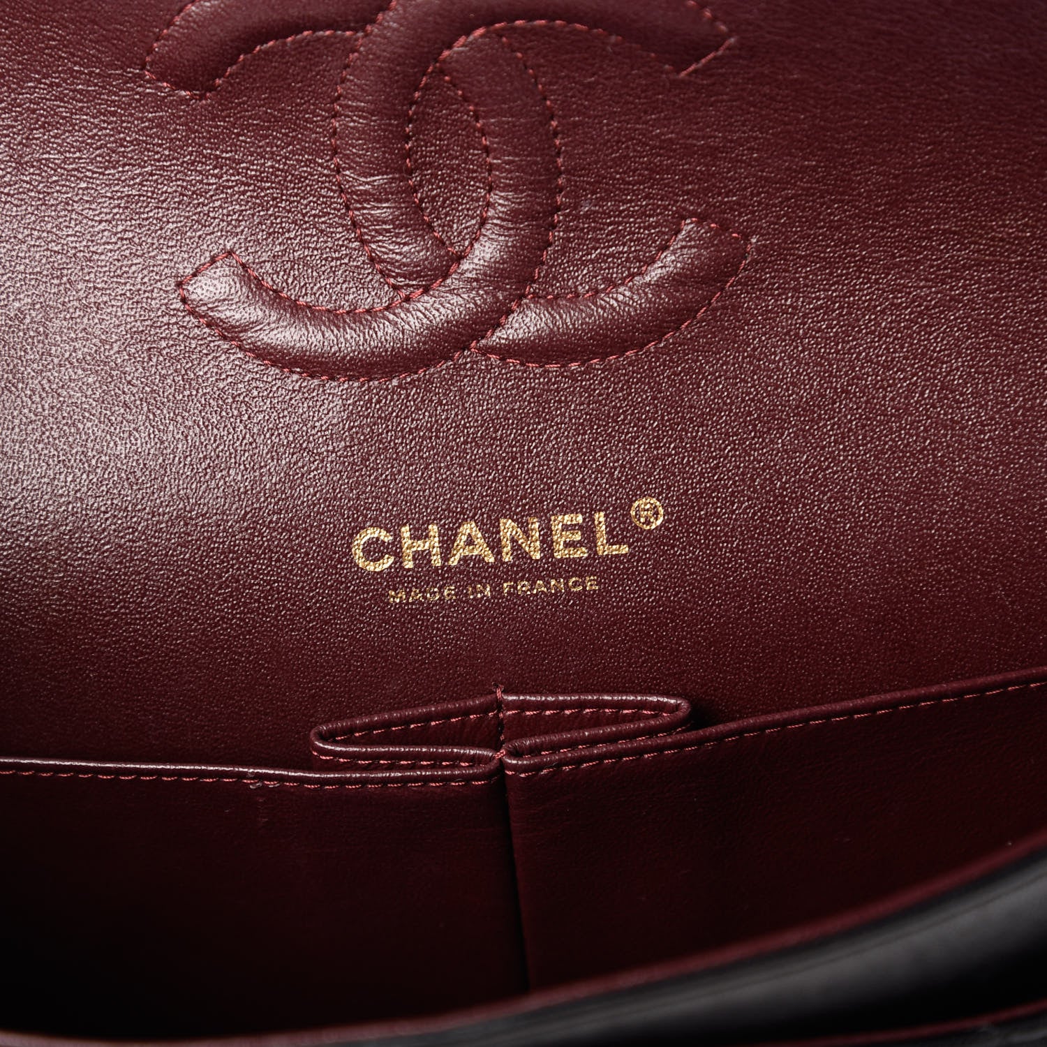 Chanel Lambskin Quilted Medium Double Flap Black 8 of 10